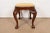 Brown Baker Furniture Historic Charleston Chippendale Carved Mahogany Stool or Ottoman For Sale - Image 8 of 11