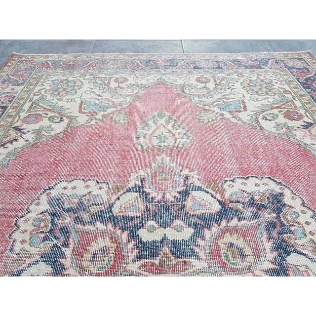 Textile 1960s Anatolian Kurdish Handknotted Wool Rug For Sale - Image 7 of 11
