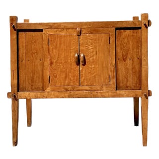 Vintage Indonesian Teak Cabinet For Sale