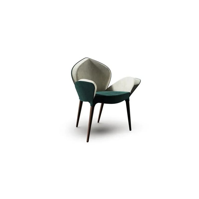 Poseidon Dining Armchair by Alma De Luce, Set of 6 For Sale - Image 4 of 7