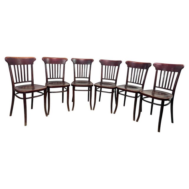 Vintage Bentwood Dining Chairs from Thonet, 1920s, Set of 10 For Sale - Image 14 of 14