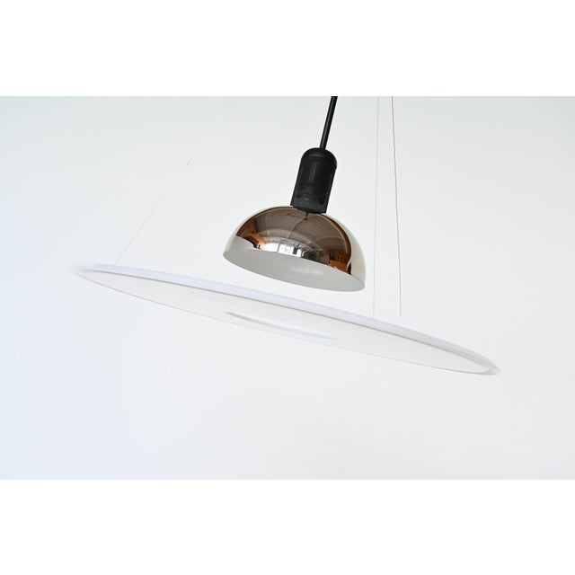 Black Italian Frisbi 850 Pendant Lamp by Achille Castiglioni for Flos, 1978 For Sale - Image 8 of 16