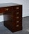 Fine Military Campaign Twin Pedestal Desk with Green Leather Top For Sale - Image 6 of 18
