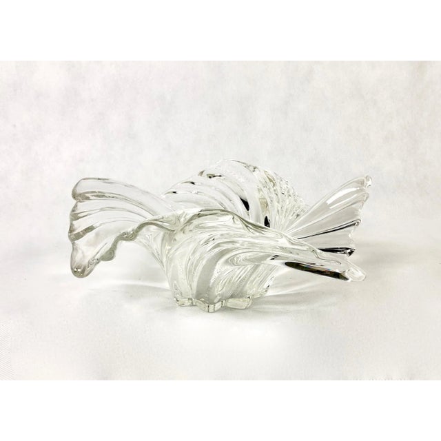 Large German Swirling Comet Crystal Glass Serving Bowl from Mikasa, 1980s, in Flawless conditions. Designed 1980 to 1989...