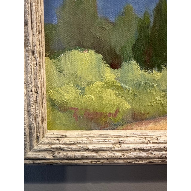 Vintage Signed Framed High Desert Plein Air Landscape Oil Painting For Sale In Los Angeles - Image 6 of 16