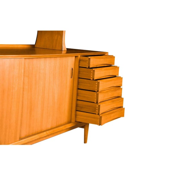 1960s Arne Vodder Credenza Reversible Door Sideboard Hutch for Sibast Mobler For Sale In Baltimore - Image 6 of 12