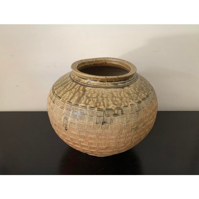 Antique Chinese Glazed Pottery Jar For Sale - Image 4 of 5