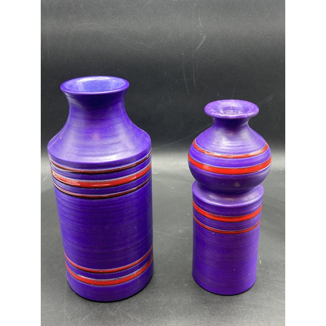 Vases by Aldo Londi for Bitossi, 1960s, Set of 2 For Sale - Image 3 of 8