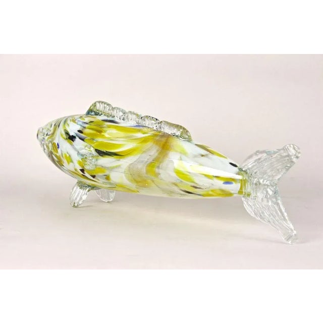 Mid-Century Murano Glass Fish Sculpture, Italy, 1950s For Sale - Image 14 of 18