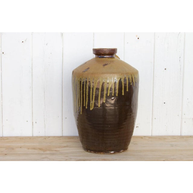 Antique Spanish Glazed Wine Jug For Sale In Los Angeles - Image 6 of 9