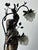 Zinc and Glass Lamp with Nymph from Julien Caussé, 1900s For Sale - Image 11 of 17