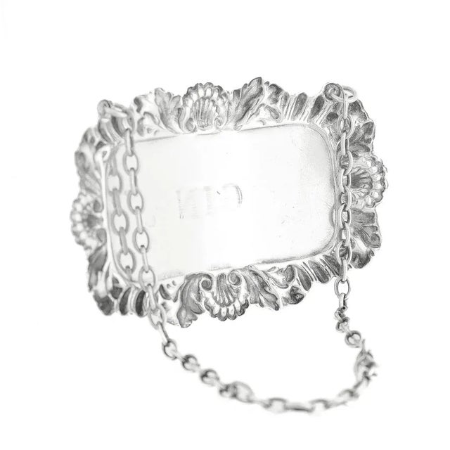 Vintage English Gin Decanter / Liquor Label by Richards & Knight For Sale In Philadelphia - Image 6 of 6