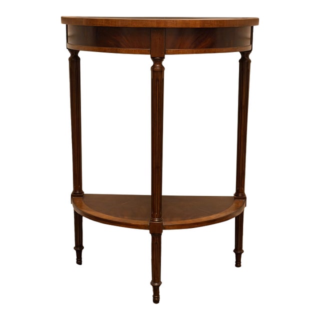 Scarborough House Demilune or Half-Round End Table by Maitland-Smith For Sale