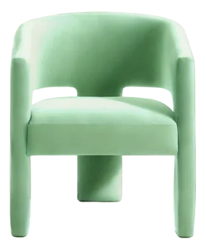 Calma Armchair in Aquamarine Velvet from Moanne