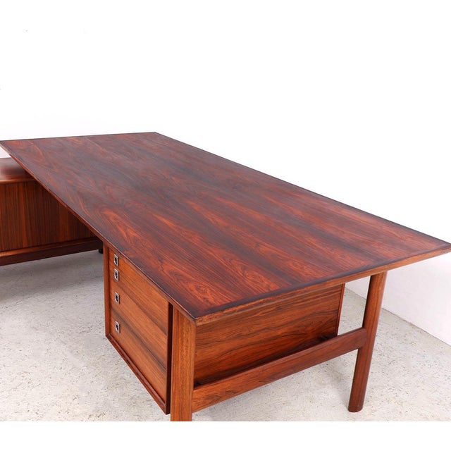 Executive Desk with Sideboard by Arne Vodder for Sibast, 1960s, Set of 2 For Sale - Image 15 of 18
