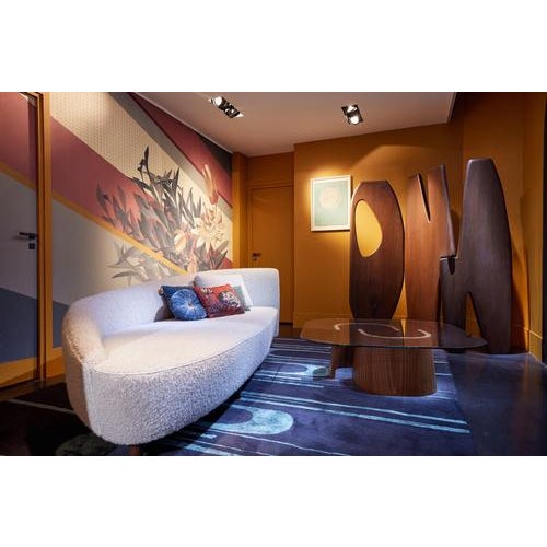 Not Yet Made - Made To Order Handcrafted Panama II Brass and Walnut Wood Screen by Reda Amalou Design For Sale - Image 5 of 10