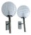 Vintage Space Age Glass Sconces from Doria, 1960s, Set of 2 For Sale