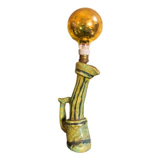 Sculptural Ceramic Lamp, Italy, 1960s For Sale