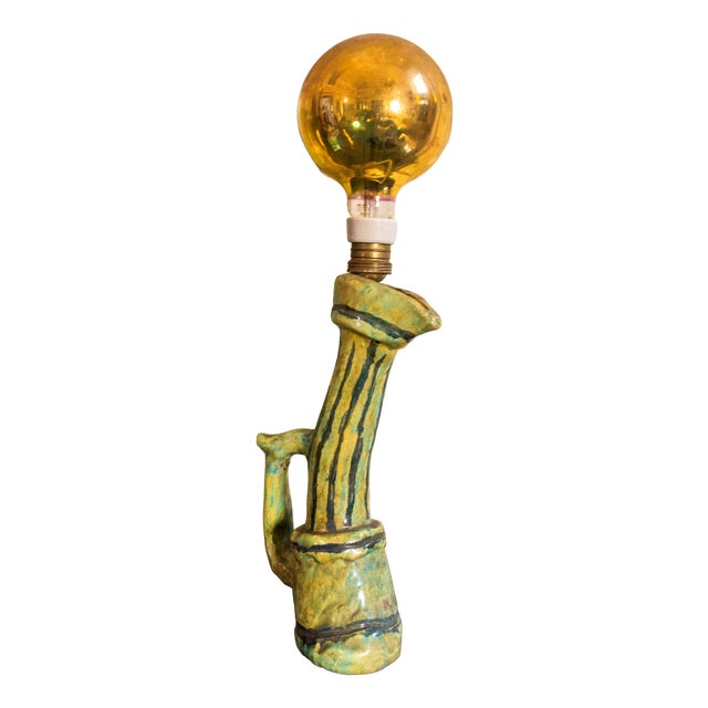 Sculptural Ceramic Lamp, Italy, 1960s For Sale
