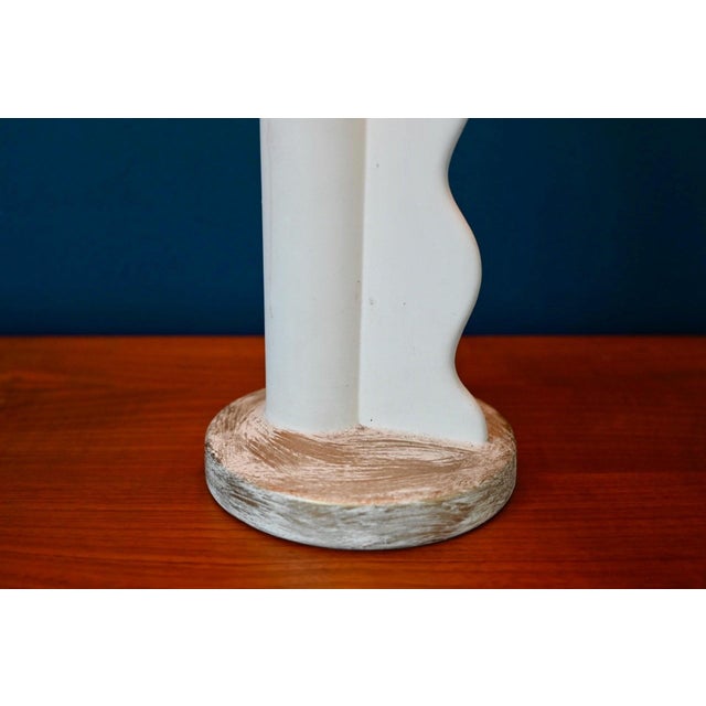 Mid-Century Sculptural Totem Lamp in Plaster, 1960s For Sale - Image 6 of 18