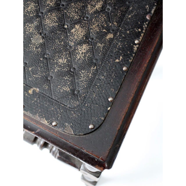 Antique Victorian Spindle Back Chair With Leather Seat For Sale - Image 16 of 16