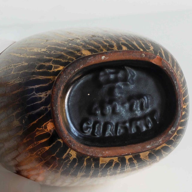 Vintage mid century glazed ceramic German vase by Carsten's Tonnieshof.