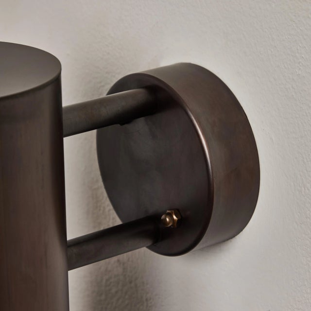 Hans-Agne Jakobsson C627/110 'Rulle' Brown Patinated Outdoor Sconce For Sale In Los Angeles - Image 6 of 12