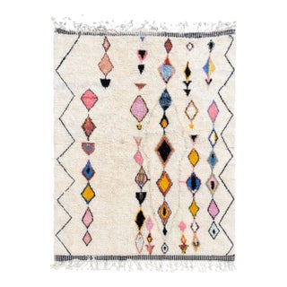 Berber Moroccan Mrirt Wool Rug For Sale