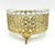 Maitland - Smith Vintage Hollywood Regency Gold-Tone Filigree & Glass Footed Dish — Candy / Nut Bowl / Vide Poche For Sale - Image 4 of 15