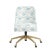 Spritely Home Brynn Office Chair with Gold Base in Cleo Floral Sage For Sale - Image 4 of 6