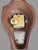 Brown Vintage Floral Carved Wall Hanging Clock Sweden Westerstrand For Sale - Image 8 of 10