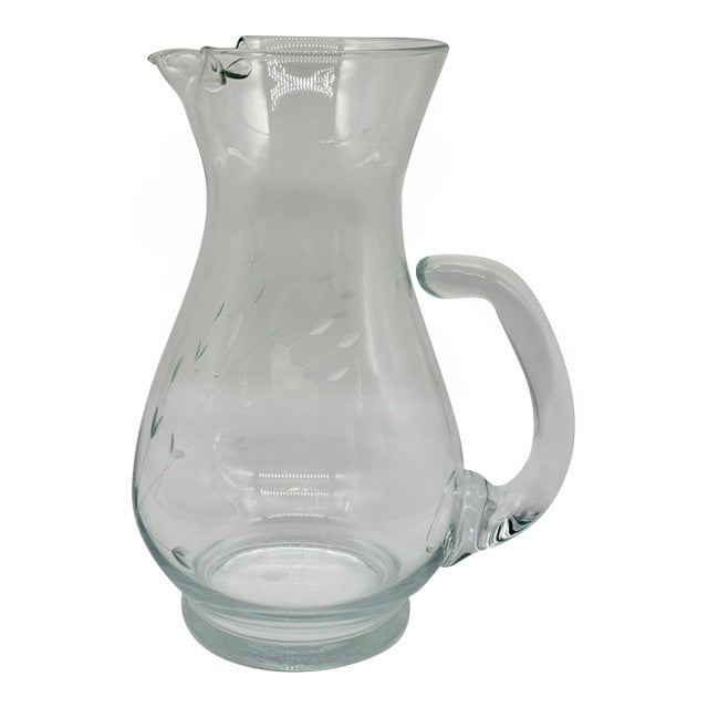 Vintage Princess House 72 Ounce Pitcher for Bar/Juice/Water, Heritage Pattern For Sale