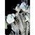 Luxury Romantic Venetian Floral Murano Glass Chandelier in White & Clear For Sale - Image 6 of 7