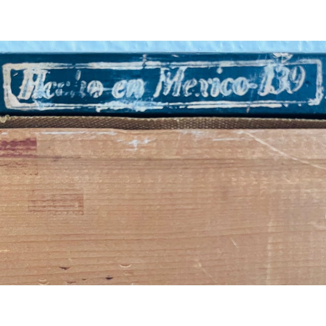 1970s Native Dance Oil on Canvas Signed Catlin 72 For Sale - Image 5 of 8