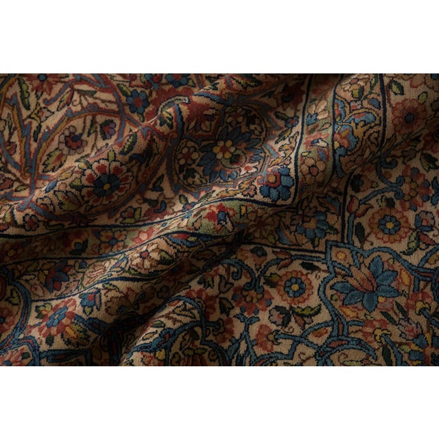 Old New House Vintage Distressed Kerman Carpet 9'2" X 12'3" For Sale - Image 4 of 10