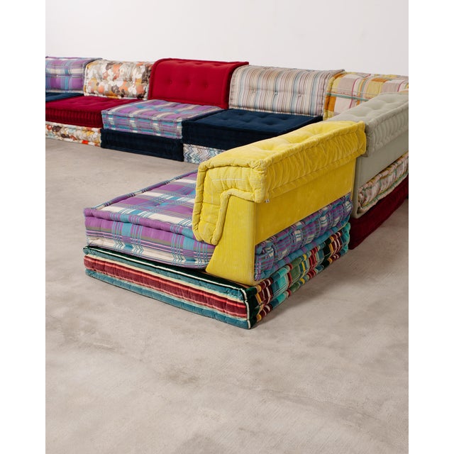2000 - 2009 Mah Jong 27 Piece Kenzo Missoni Sofa by Hans Hopfer for Roche Bobois For Sale - Image 5 of 18