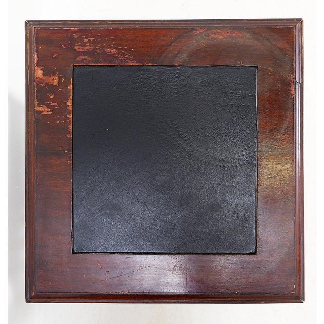 Sheraton Revival Style Wooden Swivel Side Table or Bookcase For Sale - Image 4 of 14