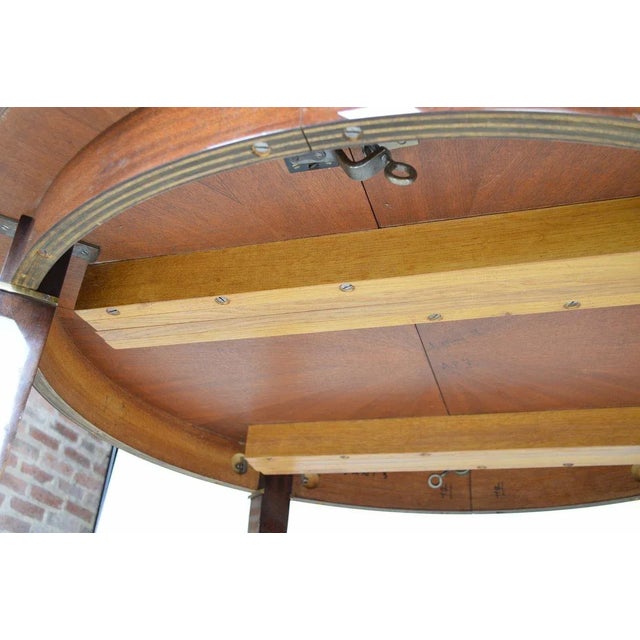 Art Deco Extendable Mahogany Dining Table by Jacques Adnet, 1940s For Sale - Image 13 of 16