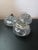 GORGEOUS TRIO of 4" Potpourri Squat Vases with Filigree Pewter Lids. Extra pewter lid FREE This product is a Trio of 4"...