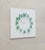 Green "Mocap" (White-Green) Illusionistic Wall Clock / Wall-Sculpture For Sale - Image 8 of 10
