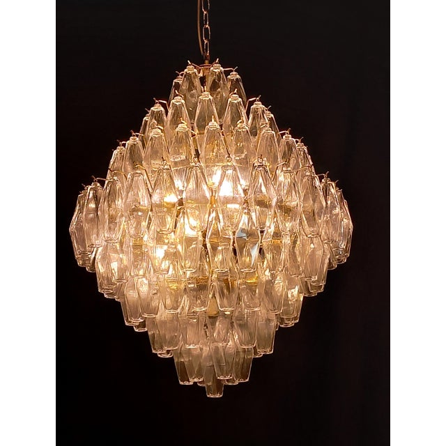 Chandelier with Crystal in Polyhedron Murano Glass, 1962 For Sale - Image 10 of 12