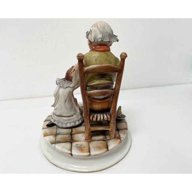 Grandfather with His Granddaughter from Capodimonte, 1960s For Sale - Image 8 of 17