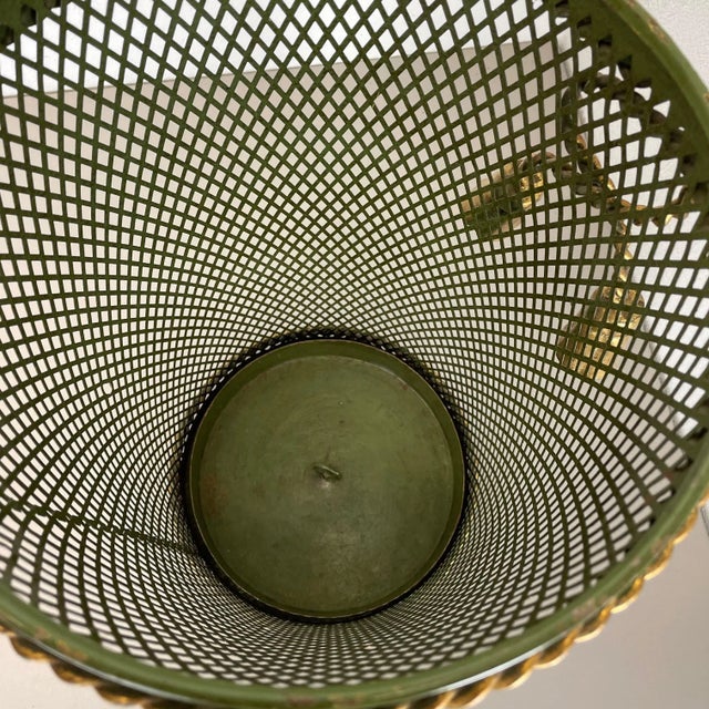 Hollywood Regency Gilded Metal Umbrella Stand from Li Puma, Firenze, Italy, 1950s For Sale - Image 16 of 18