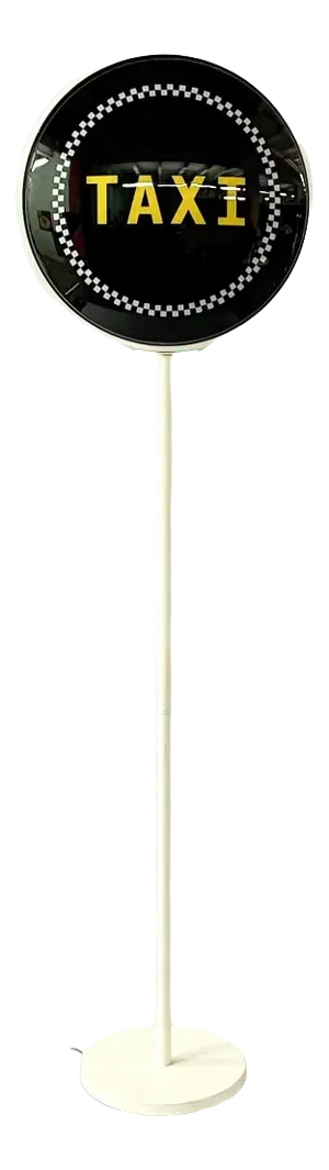 Yellow Cab New York Taxi Floor Lamp/Sign, 1990s