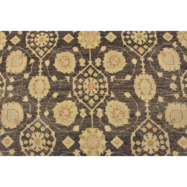 2020s Ziegler Rug 6’4” X 9′ Dark Gray Wool Traditional Hand-Knotted Oriental Carpet For Sale - Image 5 of 13