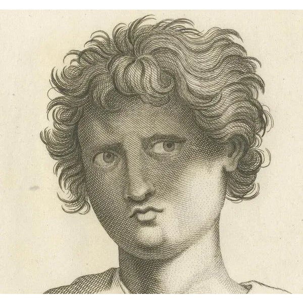 Nicolas Pigné, Raphael's Vision, 1740, Print For Sale - Image 4 of 6