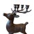 Brown Bronze Metal Deer Stag Candelabra - Late 20th Century 14.5”t For Sale - Image 8 of 12