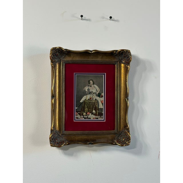 Early 20th Century Framed Vintage Novelty Prohibition Postcard For Sale - Image 5 of 11