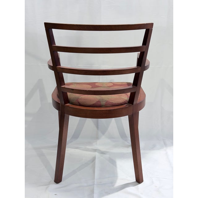 Knoll Late 20th Century Pair of KnollStudio Mid Century Modern Wood Armchairs For Sale - Image 4 of 10