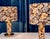 Brutalist Large Brutalist Table Lamps in Velvet and Brass with Opulent Floral Decor, 1970s, Set of 2 For Sale - Image 3 of 18